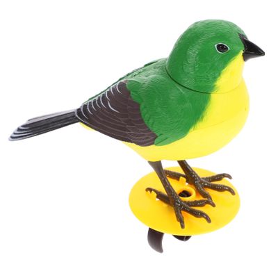FELTECHELECTR Interactive Voice-Activated Singing Bird Toy Realistic Motion Sounds for Boys and Girls for Home Fun Playtime Random Colors Great for Bird Lovers