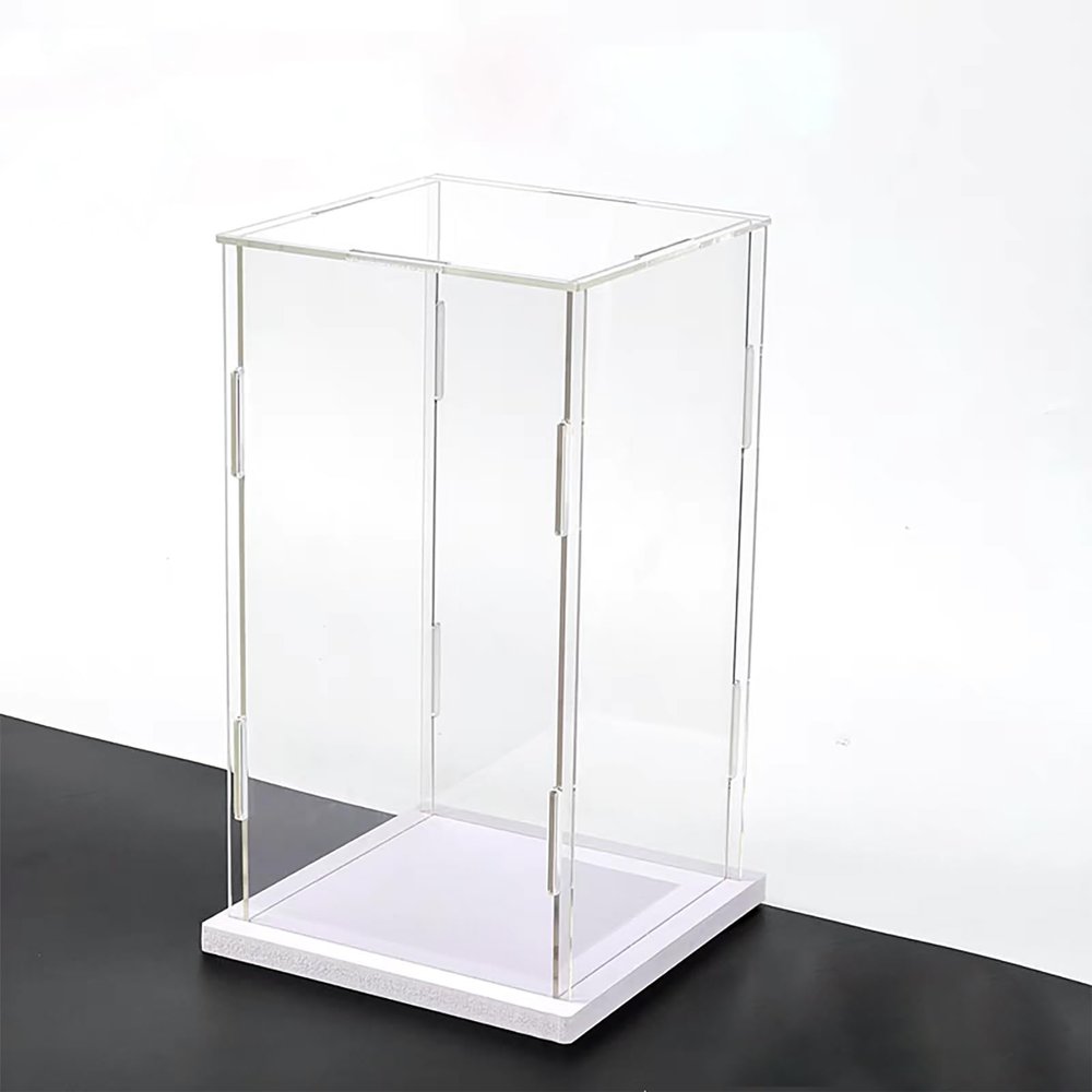 Jievmrs Acrylic Display Case Dustproof Acrylic Display Case for Collectibles, Rectangular Transparent Cube for Organizer Action Figures, Memorabilia/Block Clear Storage Bins(35x35x30cm(14"x14"x12"))