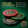 LOYCHIP 600 Piece Poker Chip Set 14g Clay Composite with Numbered Denominations and Aluminum Case, Heavyweight Casino Grade Chips with Dealer Button and Playing Cards for Texas Holdem Blackjack view 4