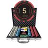 LOYCHIP Poker Chip Set 500-Piece 11.5g Heavyweight Chips with Denominations Aluminum Case Playing Cards and Dealer Buttons for Texas Holdem Blackjack Casino Night view 1