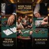 LOYCHIP Poker Chip Set 500-Piece 11.5g Heavyweight Chips with Denominations Aluminum Case Playing Cards and Dealer Buttons for Texas Holdem Blackjack Casino Night view 4