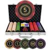 LOYCHIP Casino-Grade Clay Poker Chip Set, 300pcs 14g Numbered Clay Chips with Aluminum Case, 2 Decks, Premium Poker Set for Texas Hold'em, Blackjack, Home Game Night, Family Party, Travel view 1