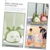 SEWOART 1set Boy Girl Broom and Dustpan Cute Housekeeping Helper for Boy Girl Safe Lightweight Cleaning Tools for Indoor and Parent-boy Girl Bonding Activity view 4