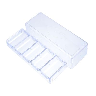 DIYEAH 100pieces Chip Accessory Poker Chip Holder Portable Box Poker to Use for Daily Needs