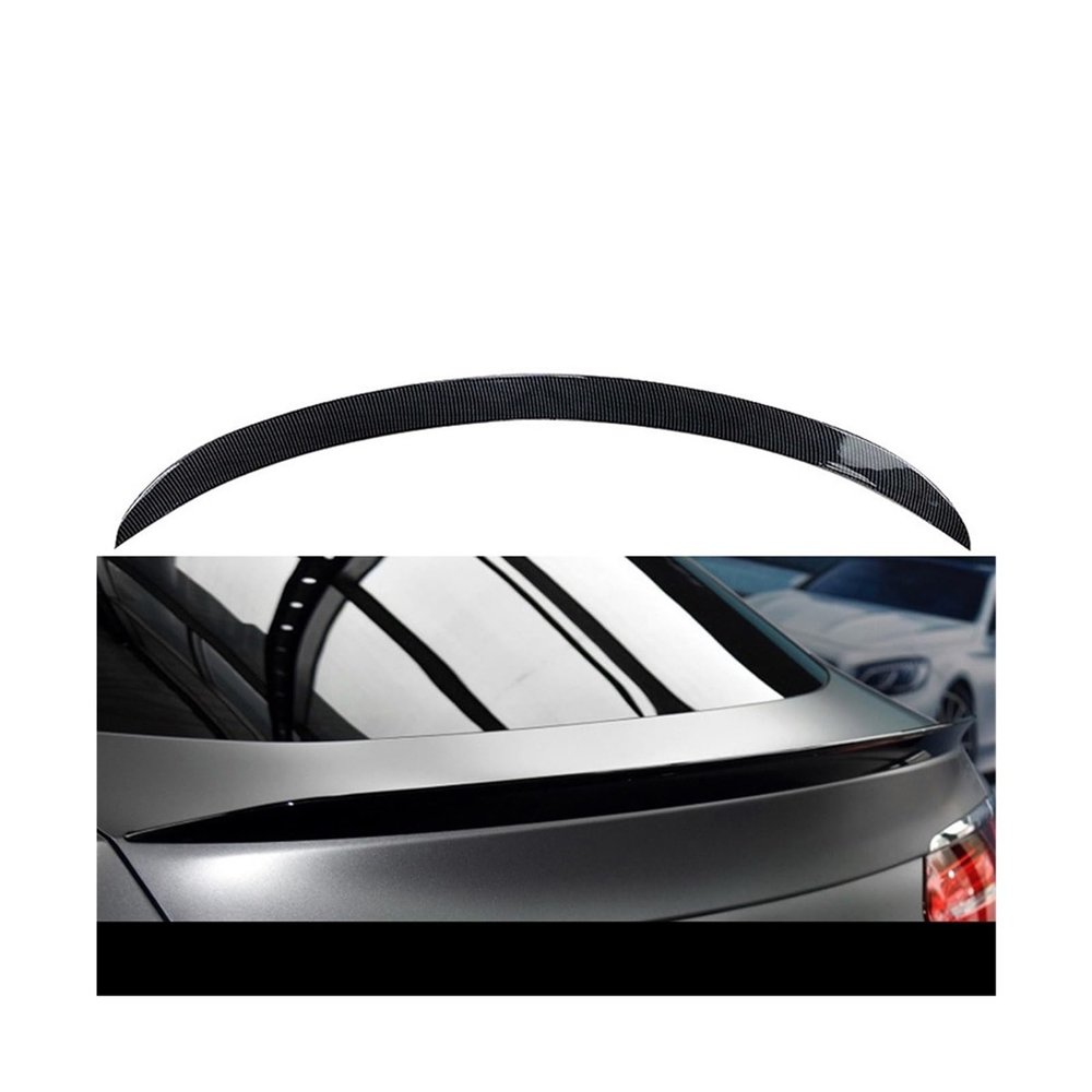 Compatible For GLC Coupe C253 GLC260/300 2016-2022 AMG Rear Trunk Lid Spoiler Wing Gloss Black Tail Tailgate Splitter Lip(Carbon black)