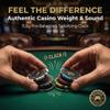 LOYCHIP 200-Piece Poker Set 11.5g Heavyweight Chips with Numbers and Aluminum Case Texas Holdem Kit Includes 2 Decks of Cards Dealer Buttons and 5 Dice for Blackjack Casino Night view 2