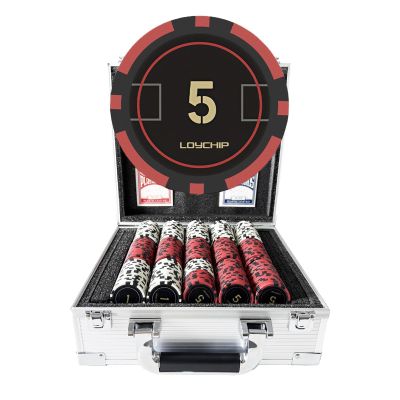 LOYCHIP 600pc Poker Chip Set 11.5g Numbered Aluminum Case Texas Holdem