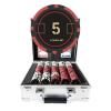 LOYCHIP 600pc Poker Chip Set 11.5g Numbered Aluminum Case Texas Holdem view 1