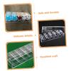 Happyyami Convenient Poker Chip Holder Poker Chip Box 5 Compartments Poker Chip Organizer for Poker Night view 3