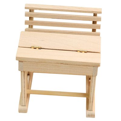 Abaodam Miniature Desk Model Adorable Dollhouse Furniture for Boys and Girls Scale Study Desk Accessory for Mini House Decoration Safe and Craftsmanship for Playtime