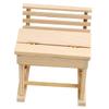 Abaodam Miniature Desk Model Adorable Dollhouse Furniture for Boys and Girls Scale Study Desk Accessory for Mini House Decoration Safe and Craftsmanship for Playtime view 1