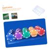 SHOWERORO Professional Poker Chip Tray Acrylic Poker Chip Box for Party Poker Chip Holder 100 Numbered Chips view 3