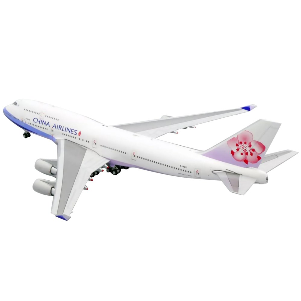 DBEIXIWEI Alloy 1/350 Scale China Airlines B747 Aircraft Model High-Simulated Memorial Airplane Souvenir for Home Decoration