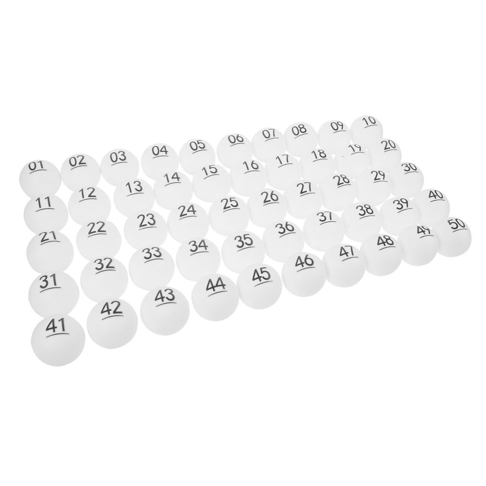 PLAFOPE 50pcs Raffle Balls Lottery Balls for Entertainment Break Resistance for Parties Events Games