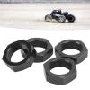 4 Pcs 24mm Wheel Hex Hub Nut Aluminum Alloy High Strength 24mm Hex Hub Nut for ARRMA 1/5 Outcast Kraton 8s Lightweight RC Car Accessories (Black) view 2