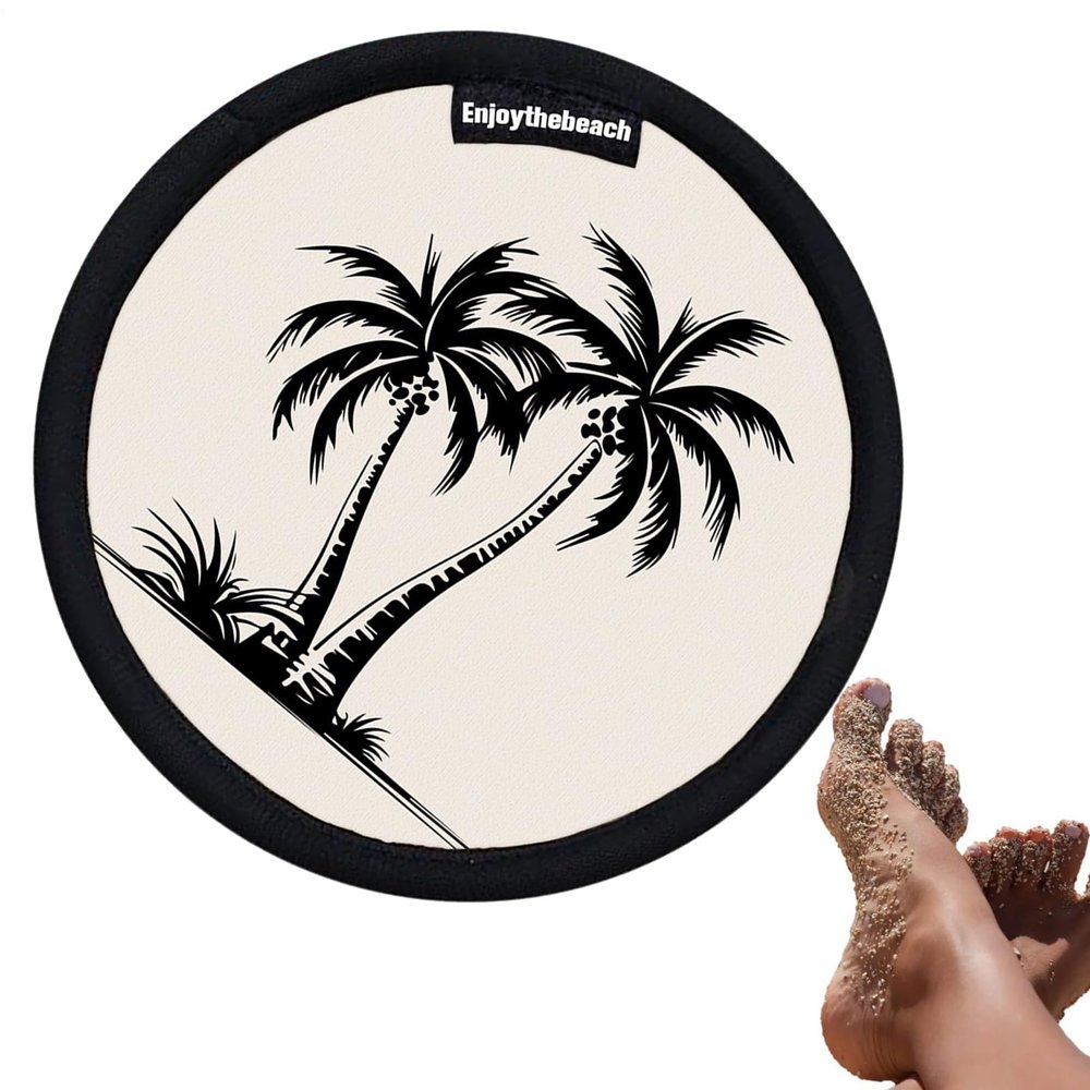 Beach Sand Remover, Gentle Sand Eraser,Waterless Skin Friendly Cleaner, Beach Gadgets Accessories Must Haves for Vacation, Camping, Travel Trip, 4.72 inches