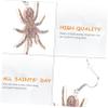 Veemoon 2pcs Colorful Spider Earrings for Girls Glitter Acrylic Ear Accessories Unique Halloween Party Jewelry Lightweight Comfortable Festive Spooky Vibe view 3
