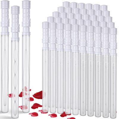 Rotatingpals 50 Pcs 15'' Big Bubble Wands White Colors Bulk for Wedding Summer Outdoor Indoor Activity Birthday Graduation Bubbles Party Favors Supplies