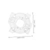 ibasenice Restrictor Plate Gate DIY Replacement Parts for Circular Joystick Platform Hall Effect Joystick Sturdy Build Modern Look view 2
