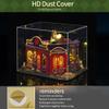 iiecrKiie DIY Miniature Dollhouse Kit with Furniture, Creative Room Opened & Closed Wooden Doll House with LED Light for Family and Friends (B-Energy Stations-) view 2