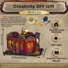 iiecrKiie DIY Miniature Dollhouse Kit with Furniture, Creative Room Opened & Closed Wooden Doll House with LED Light for Family and Friends (B-Energy Stations-) view 3