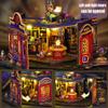 iiecrKiie DIY Miniature Dollhouse Kit with Furniture, Creative Room Opened & Closed Wooden Doll House with LED Light for Family and Friends (B-Energy Stations-) view 4