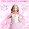 Tea Party Set for Little Girls, 63Pcs Pretend Play Toys, Princess Dress Up Tea Time, Tin Tea Sets for Toddlers 3-5 6 with Dessert, Carrying Case, Kids Kitchen Playset, Birthday Gift for Toddler Girls view 4