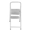1/12 Miniature Step Ladder Metal Delicate Texture Mini 3 Step Ladder for Dollhouse Furniture Accessories (Silver) view 2