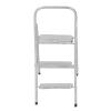 1/12 Miniature Step Ladder Metal Delicate Texture Mini 3 Step Ladder for Dollhouse Furniture Accessories (Silver) view 4