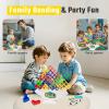 Gdaytao Stacking Tower Game 32PCS with 22 Gameplay Cards | Balance Building Blocks for Kids & Adults | Family Party Board Games, Eco-Friendly STEM Learning Toys view 4