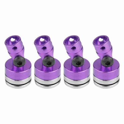 ZAWELIYO 4PCS Aluminum Magnetic Body Post Mount Body Post Mount RC Car Accessory for SCX10 1/10 Electric RC Car (#3)