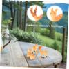 3pcs Miniature Deer Figurines Unique Elk Statues for Holiday Decor for Home Office Garden for Crafting and Arrangements view 3