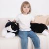 40'' Giant Cat Plush Stuffed Animal, Jumbo Black Cat Long Body Pillow Plush Toy, Large Soft Fluffy Kitty Cat Plushies Gift for Kids Boys Girls, Birthday view 3