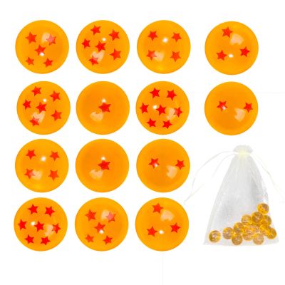 14PCS Anime Bouncy Balls, 7 Red Stars Bouncing Balls 27mm Bounce Ball Party Favors, Bag Filling Halloween Christmas