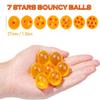 14PCS Anime Bouncy Balls, 7 Red Stars Bouncing Balls 27mm Bounce Ball Party Favors, Bag Filling Halloween Christmas view 3