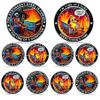 10PCS Skull Dumpster Fire Challenge Coin - The Strongest Steel is Forged Dumpster Fire Coin - Emotional Support This is Fine Chip - Funny Desk Accessories for Work - Inspirational Gifts for Men Women view 1