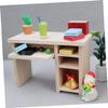 Abaodam 1set Miniature Dollhouse Furniture Set Simulation Office Desk Chair for Scenes Decor for Dollhouse Enthusiasts for Miniature Life Display view 4