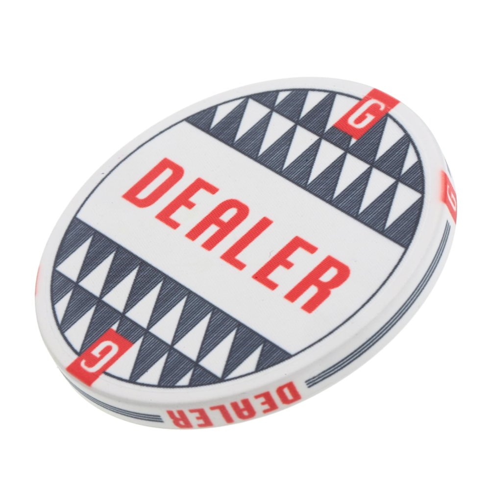 Toyvian Ceramic Button for Poker Games Gambling Chip Accessory Lightweight and Poker Card Indicator for Enthusiasts and Competitive Play
