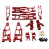 MIXVZARF RC Upgrade Accessories for FS for Racing for Tank for Atom Sharks Leopard for Focus 6S 1/8 Metal Front and Rear Suspension Arm Steering Block RC Car Upgrade Parts(Red) view 1