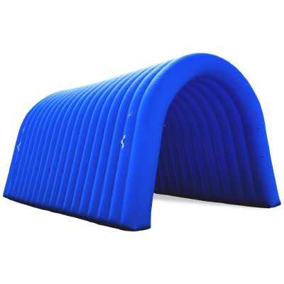 Inflatable Sports Tunnel Entrance with Blower Inflatable Tunnel Tent for Business Advertising Event Exhibition 20X10x10Ft Blue