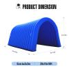 Inflatable Sports Tunnel Entrance with Blower Inflatable Tunnel Tent for Business Advertising Event Exhibition 20X10x10Ft Blue view 2
