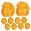 BESPORTBLE 10pcs Micro Landscape Decorations Resin Yuanbao Money Tree Miniature Decorations DIY Home Office Decorative Adornments view 1