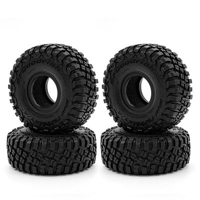 4PCS 117Mm 1.9 Rubber Tire Wheel Tyre for 1/10 RC Crawler Car Traxxas TRX4 RC4WD D90 Axial SCX10 II III Redcat MST