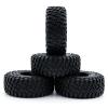 4PCS 117Mm 1.9 Rubber Tire Wheel Tyre for 1/10 RC Crawler Car Traxxas TRX4 RC4WD D90 Axial SCX10 II III Redcat MST view 4