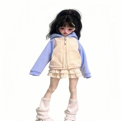 QGYDYH 1/4 BJD Doll Clothes Set Ball Jointed Doll Fashion Handmade Pretty Fashionable Clothes for 16-18 inches BJD Dolls (K)