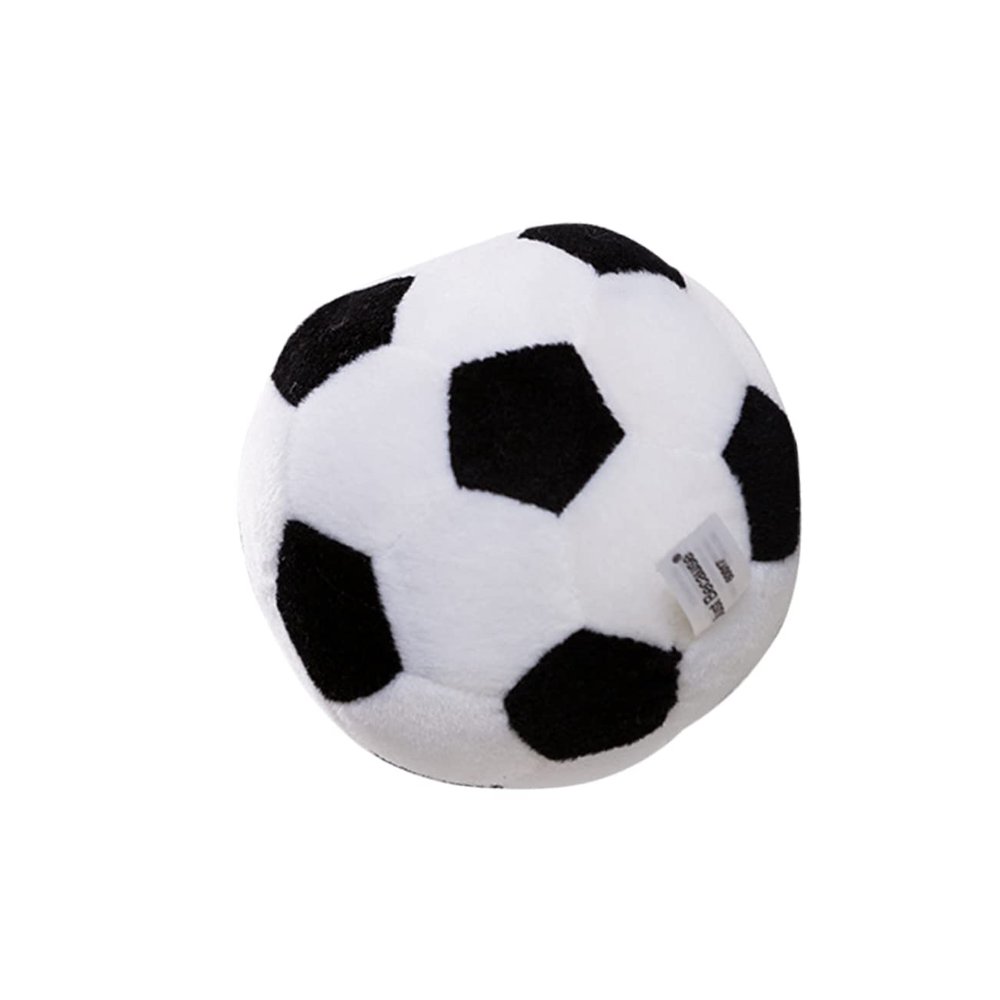 SKISUNO Plush Rattle Bell Baby -Controlled Hand Stick Doll Football Shape for Newborns