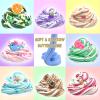 Butter Slime Kit for Girls 35 Pack, Party Favors with Watermelon, Coffee, Mint, Candy, and Lemon Slime, Stretchy and Non-Sticky, Stress Relief Toy for Boys, Easter Basket Stuffers view 2
