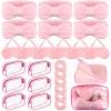 36 Pcs Spa Party Supplies, Plush Pink Sleepover Party Favors, Spa and Slumber Party Set, Includes Hair Accessories, Eye Masks, Towels, Transparent Makeup Bags, Great for Sleepover Fun view 1