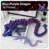 243D Printed Dragon Large 3D Dragon--Bigger Fidget Toy Gift for Kids, Boys, Girls & Adults,Cool Giant Crystal 3-D Printed Animals Desk Decor , Easter Basket Essentials(blue purple 24in) view 4