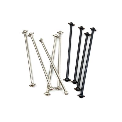 2Pcs RC Car 1/10 HSP 08059 (08029) Silver Steel Front/Rear Dogbone Drive Shaft 89.5mm for 1/10 RC Model Car 94111 94108 94188(2PCS Silver 63mm)